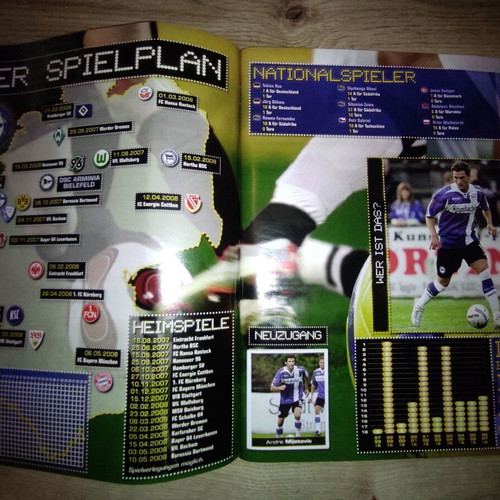 Panini album Bundesliga 2007-2008 used, completed