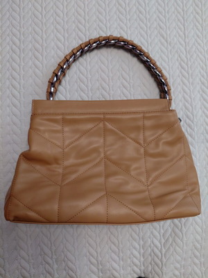 Evangelia Drosi Shoulder Bag like new, beige camel color