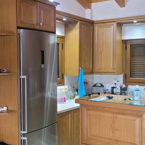 Maisonette furnished with 4 bedrooms, fireplace, garden, view in Ileia