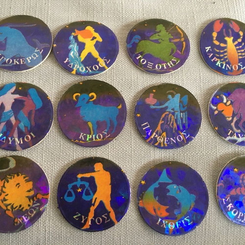 Zodiac caps like new, pack of 12 from Psilikoko 90s collection 1