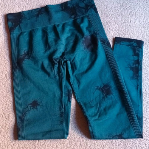 Push up leggings petrol like new, size L