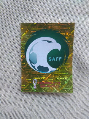 Panini World Cup Qatar 2022 KSA1 αυτοκόλλητο Λογότυπο Σαουδική Αραβία καινούργιο