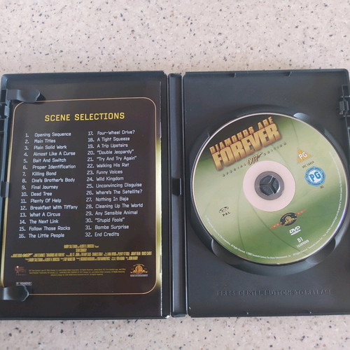 James Bond DVD collection with Sean Connery used, 6 films with English subtitles