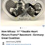  Κορνίζα για δύο φωτογραφίες Walther Glass/Mikasa Γερμανία