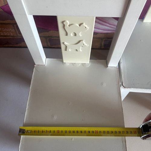 IKEA children's wooden chairs set of 2 used, white