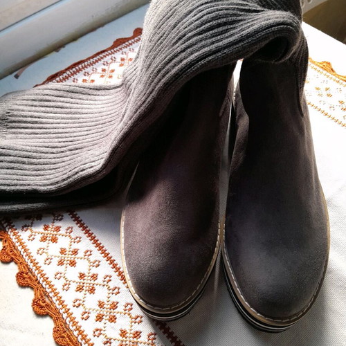 Sock boots gray like new, size 40