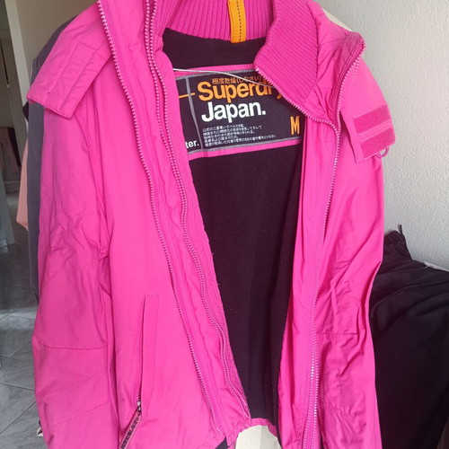 Superdry snow jacket like new, pink, size M