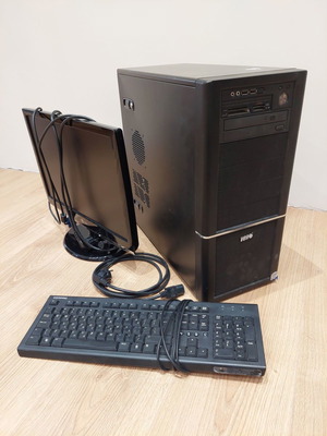 Υπολογιστής με οθόνη LG και πληκτρολόγιο μεταχειρισμένα, set 2010