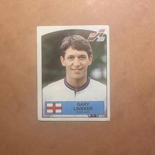Panini Euro 88 Gary Lineker sticker used, England Legend #177
