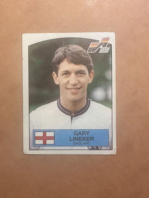 Panini Euro 88 Gary Lineker sticker used, England Legend #177