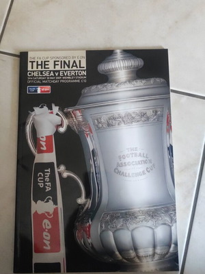 FA Cup final program 2009 Chelsea Everton like new