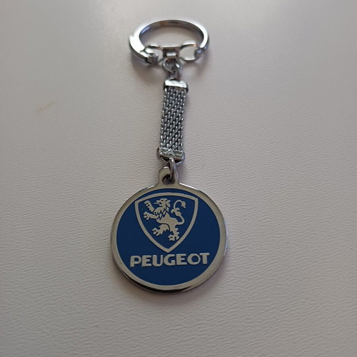 Vintage Peugeot Car Keychain like new, 1970s-80s