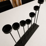 Candelabrum 7-Seat black matte metal like new