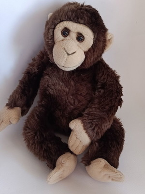 WWF plush realistic chimpanzee 30 cm like new