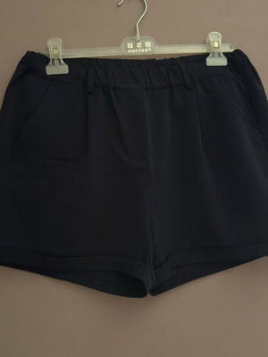 Pink Woman high-waist shorts, blue, XL