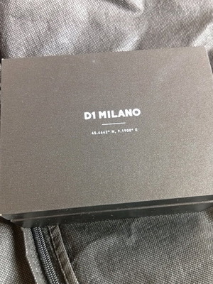 D1 Milano empty watch box used, black