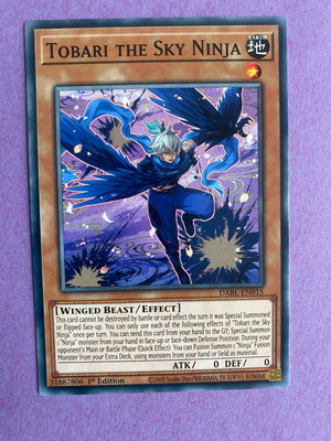Tobari the Sky Ninja Yu-Gi-Oh Card like new