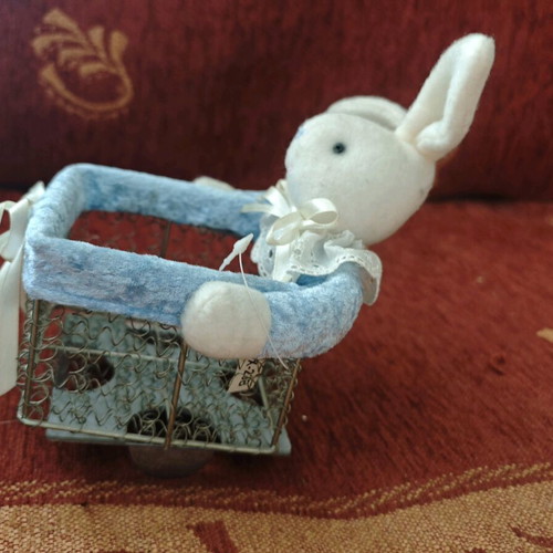 Decorative table ornament with rabbit like new