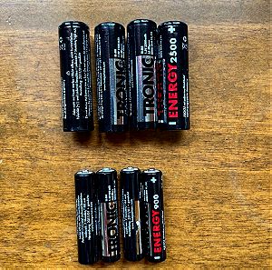8 επαναφορτιζόμενες μπαταρίες