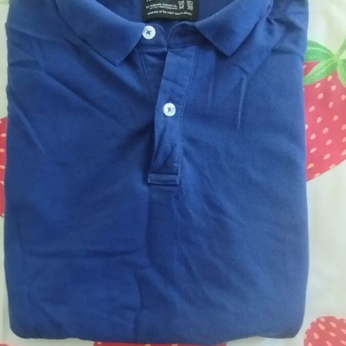 Pull & Bear Polo Shirt M like new, blue, 100% cotton