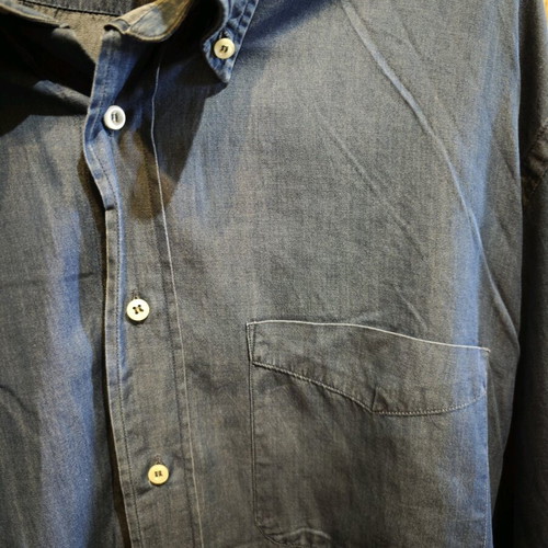 Daniel Hechter Paris men's shirt blue XXL like new, 100% cotton