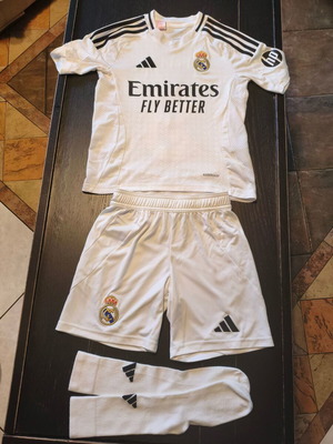 Real Madrid kit season 24/25 Mbappe 9, European size 140
