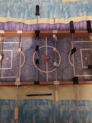 Ποδοσφαιράκι ξύλινο μεγάλο καινούργιο χωρίς μπάλα