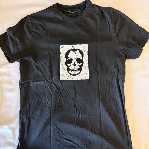 Zadig & Voltaire T-shirt medium size used, skull print, black