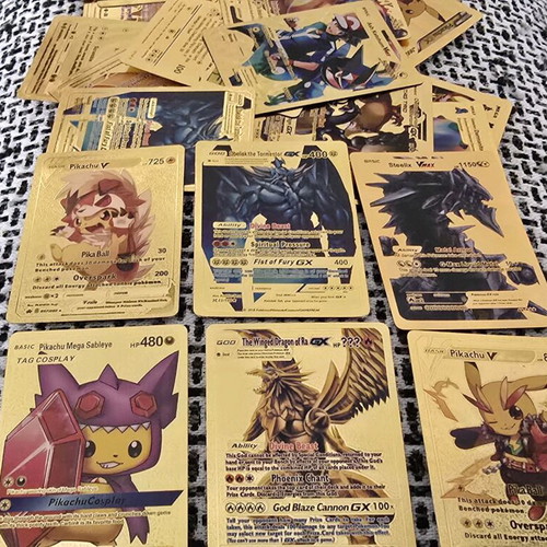 Pokémon gold cards like new, pack of 67 with 17 rare