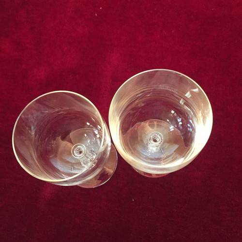 Paloma Picasso crystal glasses used, set of 8 pieces