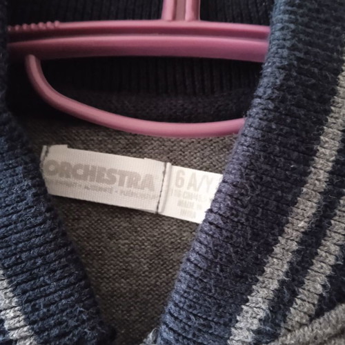 Children's clothing set used, pants, jacket and hat Orchestra