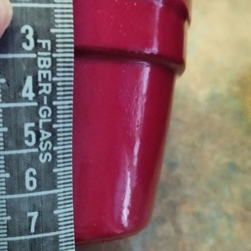 Ceramic kaspó set of 2 mini pots for cacti, new