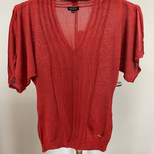 Escada top size 36 red like new