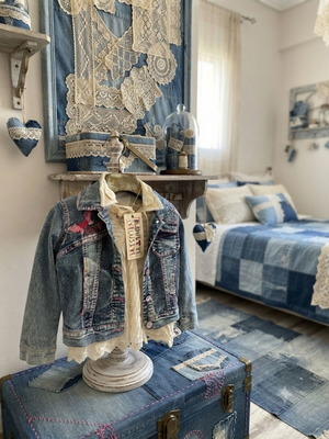 Alouette Exclusive denim jacket and blouse set, 8 years