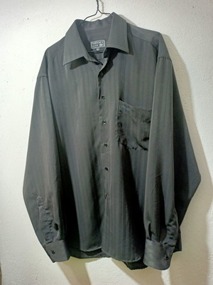 Versace Classic V2 satin shirt, grey, size XL
