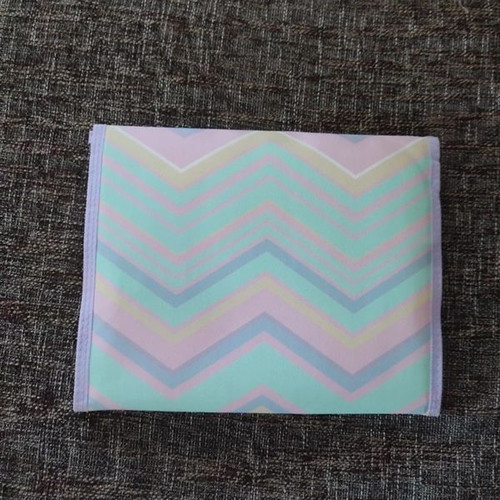 Portable Baby Changing Mat like new, pastel zig-zag design