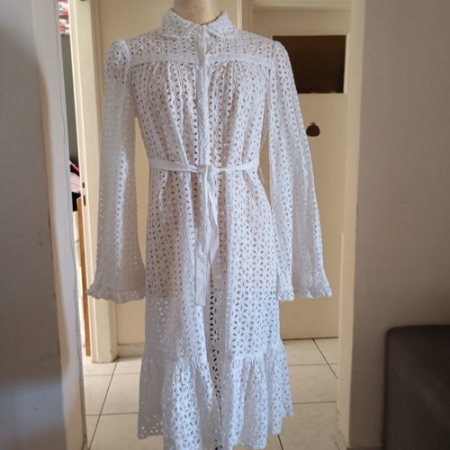 Anna Sui cotton dress size S new, white