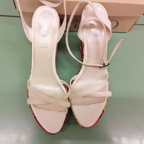 Migato Vintage Vera Pelle Floral Platform Sandals Size 41 Used
