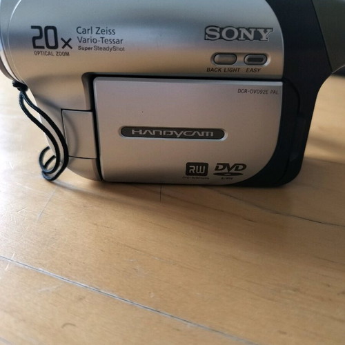 Sony DVD camera used with extra battery and carrying case