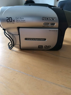 Sony DVD camera used with extra battery and carrying case