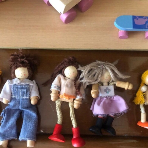 Le Toy Van Dollhouse used with furniture and wooden dolls