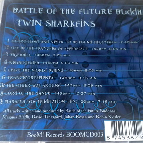 Twin Sharkfins CD by Battle of the Future Buddhas like new, psychedelic Goa trance