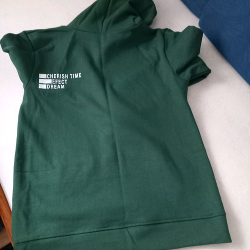 Hoodie green like new, size S