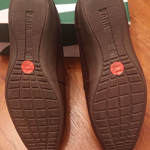 Zara men's brown shoes size 40 like new