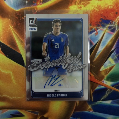 Nicolo Fagioli Auto Panini Donruss FIFA Beautiful Game card