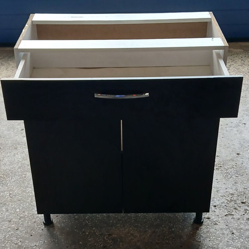 Kitchen cabinets used, set of 3 with various doors and drawer