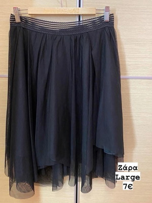 Zara skirt black like new, size L