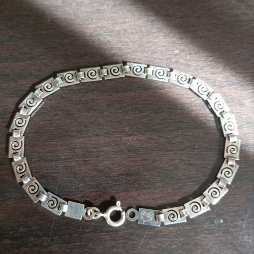 Silver handmade bracelet 925, new, 19 cm