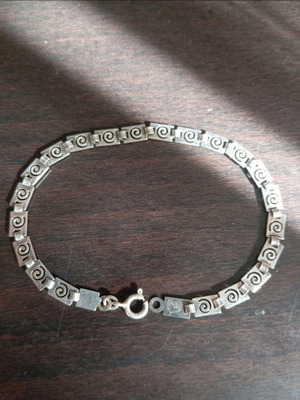 Silver handmade bracelet 925, new, 19 cm
