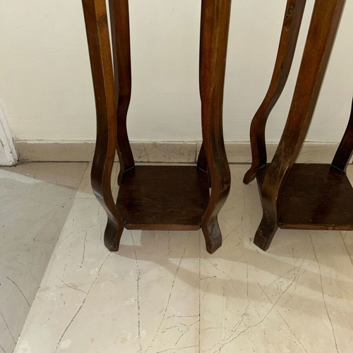 Vintage wooden plant stands set of 2, 1.04m, like new